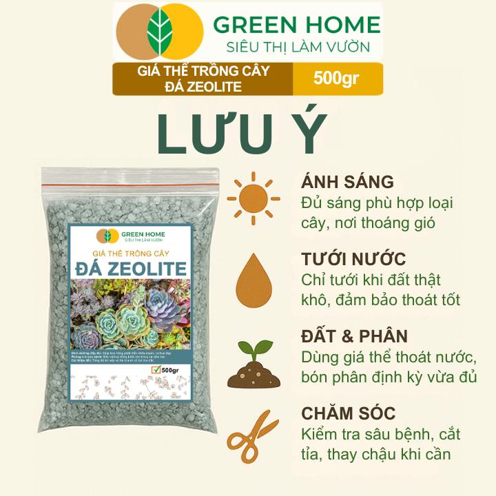 Đá Zeolite, Bao 500gr, Giá Thể Trồng Bonsai, Xương Rồng, Đất Nền Hồ Thuỷ Sinh
