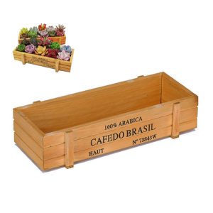Chậu Gỗ Trồng Sen Đá, Cafedo, D23xr9xc5cm, Trang Trí Cây Cảnh Để Bàn, Xương Rồng, Nhiều Màu Để Lựa Chọn