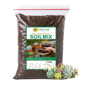 Đất Trồng Sen Đá Greenhome, Bao 500Gr, Soil Mix, Trộn Sẵn, Tiện Lợi, Đầy Đủ Dinh Dưỡng, Thoát Nước Tốt, Cây Nhanh Lớn