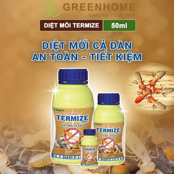 Thuốc Diệt Mối Tận Gốc Termize 200SC, Chai 50ml, Sinh Học Thế Hệ Mới, An Toàn, Không Mùi, Diệt Cả Đàn