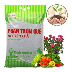 Phân Trùn Quế, Lavamix, Bao 2kg, Nguyên Chất, Bổ Sung Dinh Dưỡng, Cải Tạo Đất, Hữu Cơ Tiện Lợi, Bón Rau, Hoa
