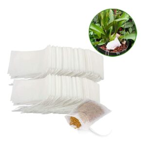 100 Túi Đựng Phân Tan Chậm, 5,5x7cm, Treo Hoặc Bỏ Gốc Tiện Lợi, Túi Tự Huỷ, Thân Thiện Môi Trường