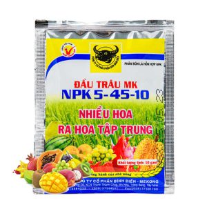 Phân Bón Npk 5-45-10, Đầu Trâu, Gói 10Gr, Phân Bón Kích Ra Hoa, Đậu Trái