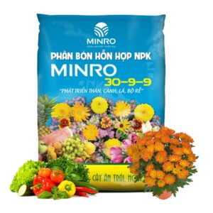 Phân NPK 30-9-9 +TE Greenhome, Minro, Bao 1Kg, Phát Triển Nhanh Thân, Cành, Lá, Bộ Rễ
