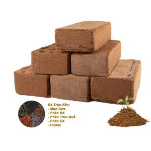 Đất Trồng Cây GreenHome, Viên Nén 800gr, Trộn Sẵn Phân Bón, Nở Gấp 5 Lần, Trồng Rau Hoa Cây Kiểng