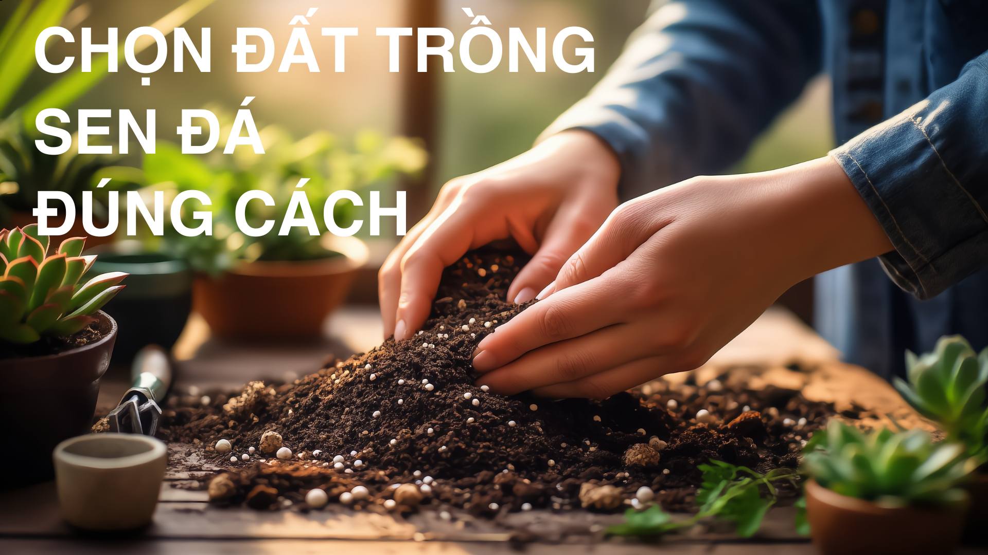 3 loại đất khiến sen đá ban công “héo rũ” và cách chọn giá thể trồng sen đá đúng chuẩn