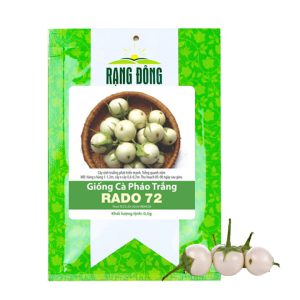 Hạt Giống Cà Pháo Trắng GreenHome, Gói 0,5g~100 hạt, Dễ Trồng Quanh Năm, Năng Suất Cao T44