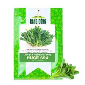 Hạt Giống Cải Ngồng Siêu Bông Huge GreenHome, Gói 5gr~1000 hạt, Dễ Trồng Quanh Năm, Thân Mập R25