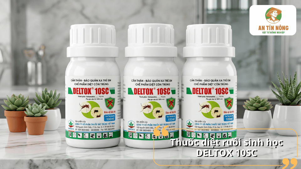Thuốc diệt ruồi DELTOX 10SC giúp kiểm soát ruồi nhanh, có hiệu lực kéo dài và hỗ trợ phòng ngừa côn trùng