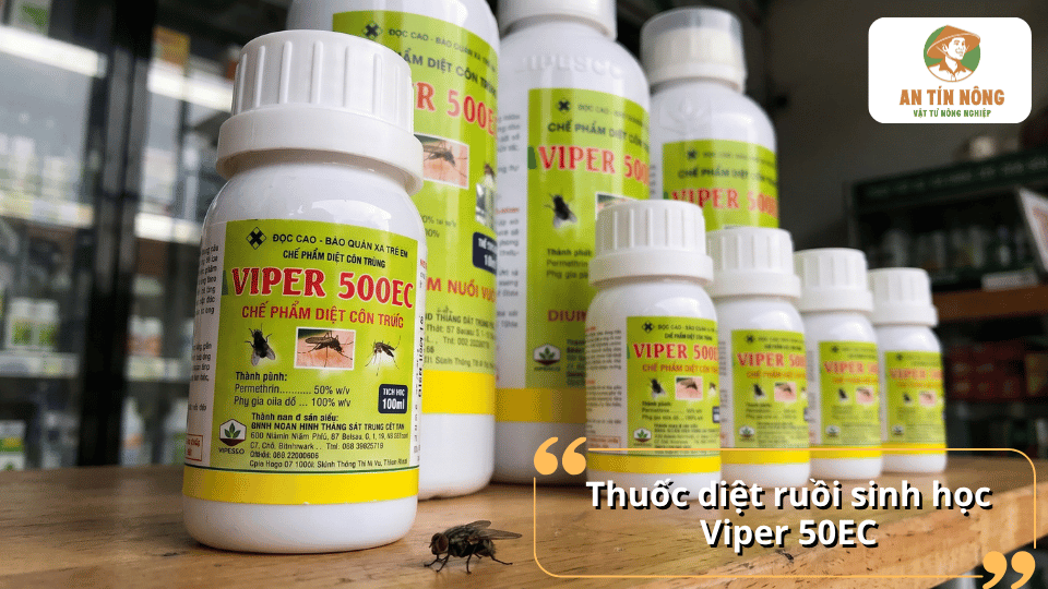 Thuốc diệt ruồi Viper 500EC hỗ trợ kiểm soát ruồi và côn trùng gây hại
